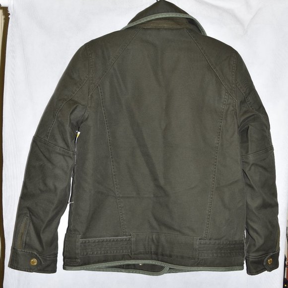 $550 ZADIG AND VOLTAIRE KAWA MOTO BOMBER Jacket Military Coat Warm Winter S - Picture 8 of 11